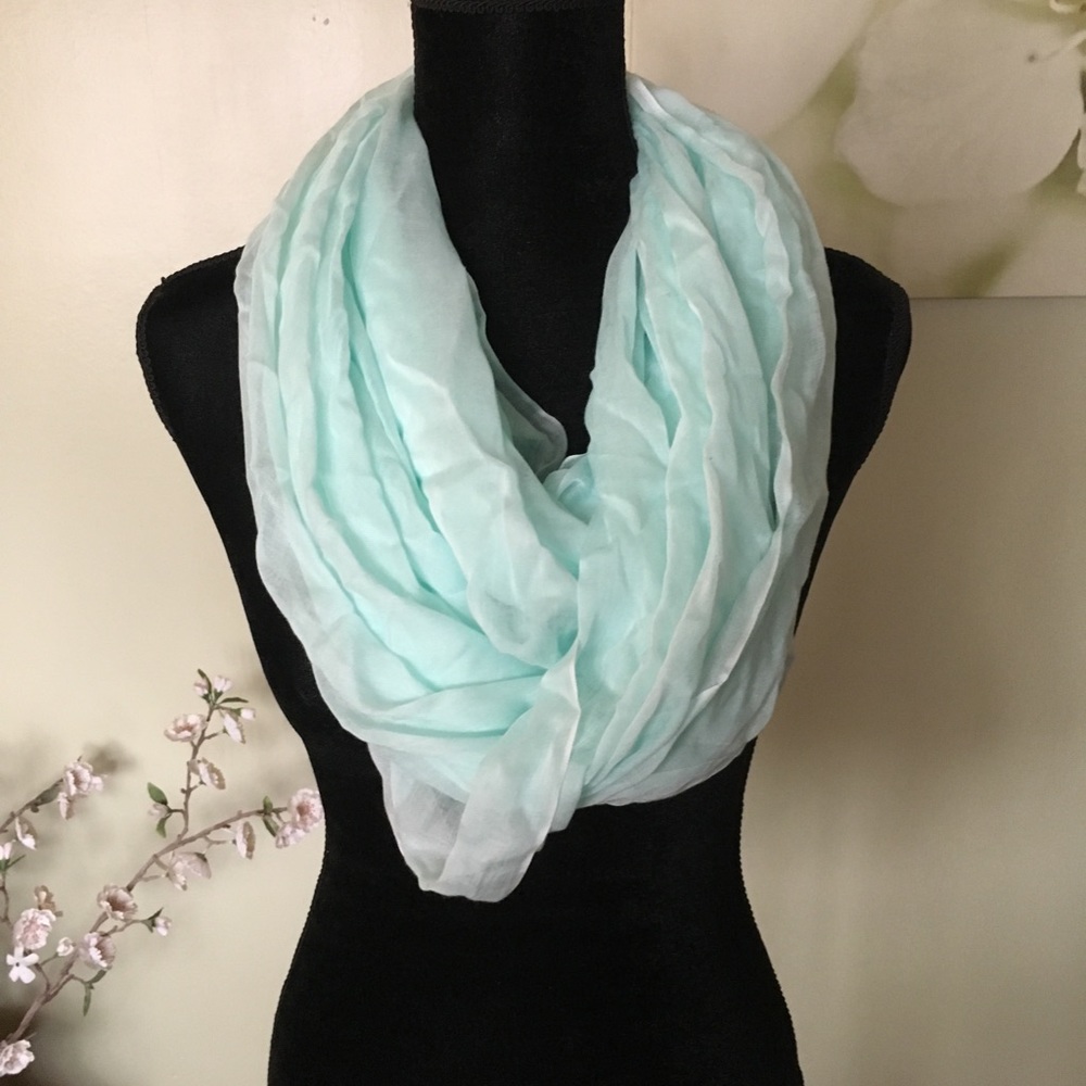Calvin Klein mint sheer scarf